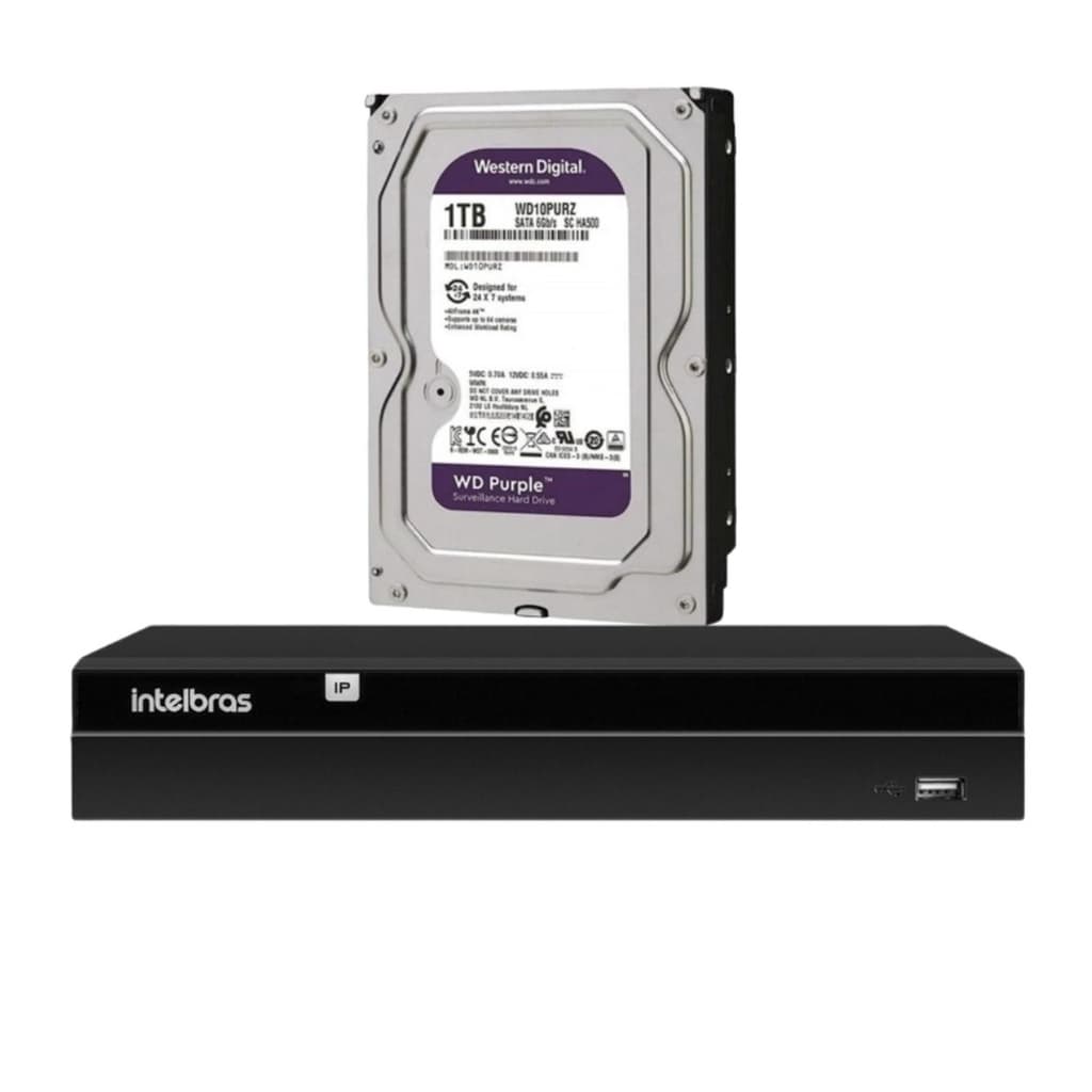 NVD 1408 Intelbras C/HD 1TB Purple