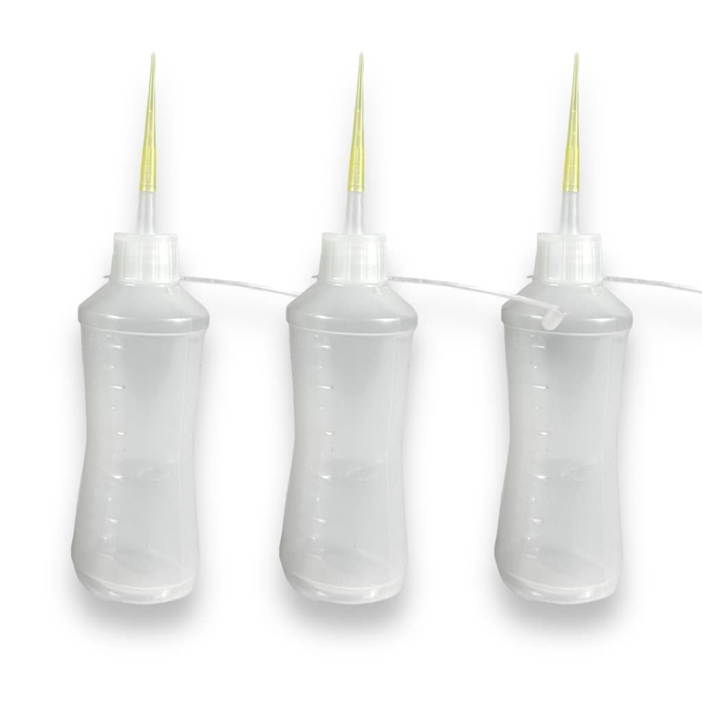 Kit 3 Tubo Almotolia Aplicador Para Líquidos 120ml Bico Reto