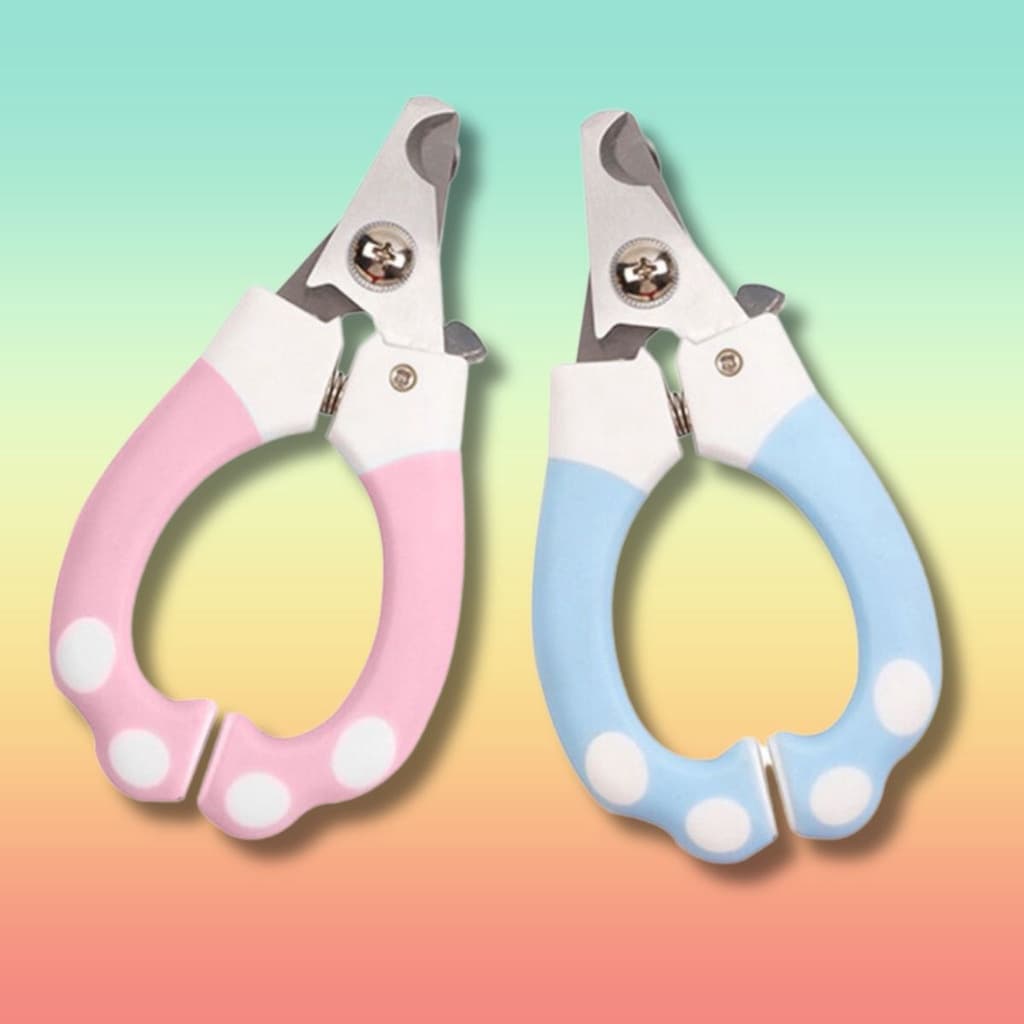 Alicate Cortador de Unha para Cachorro Gato Pet Roedor Patinha Médio com Trava Segurança Colorido