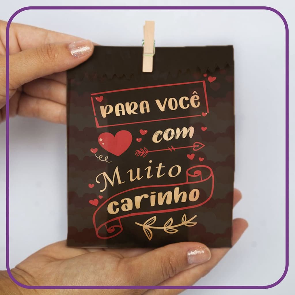 Saco para Lembrancinha - Para Você Com Carinho (Escolha a Quantidade) (MC)