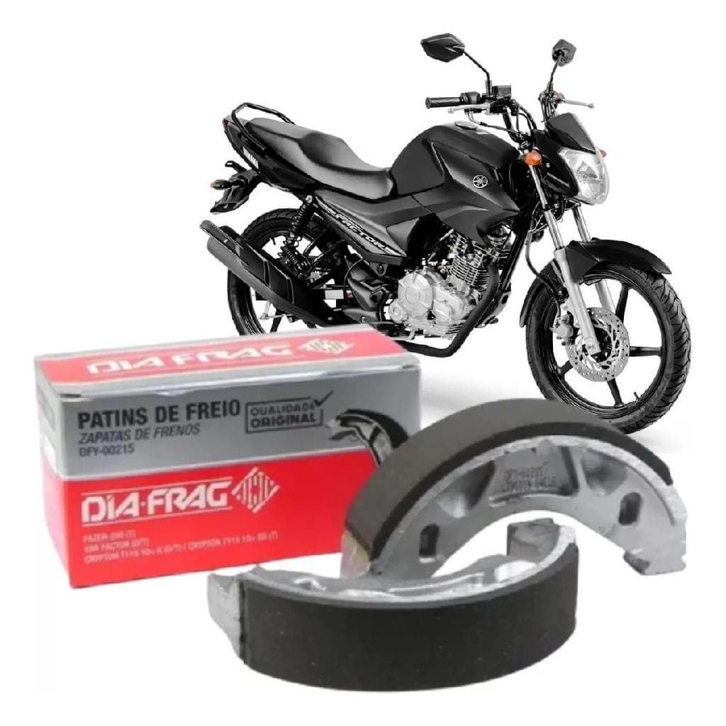 Lona De Freio Traseira Fazer 250 Ybr Factor D/T Crypton 115 Diafrag