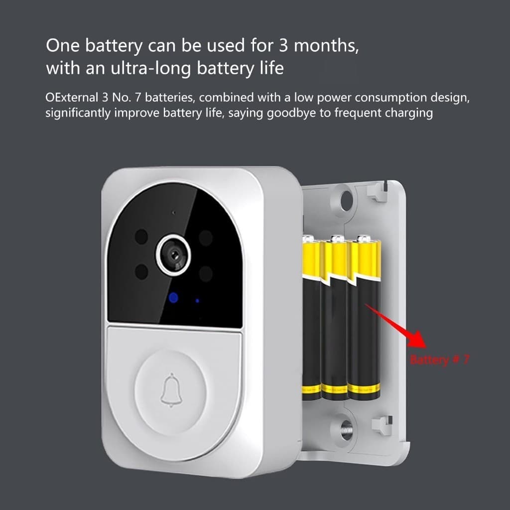 Campainha X12 Altomex Vídeo Inteligente Smart Wi-fi Sem Fio C/ Microfone Caixinha de Som