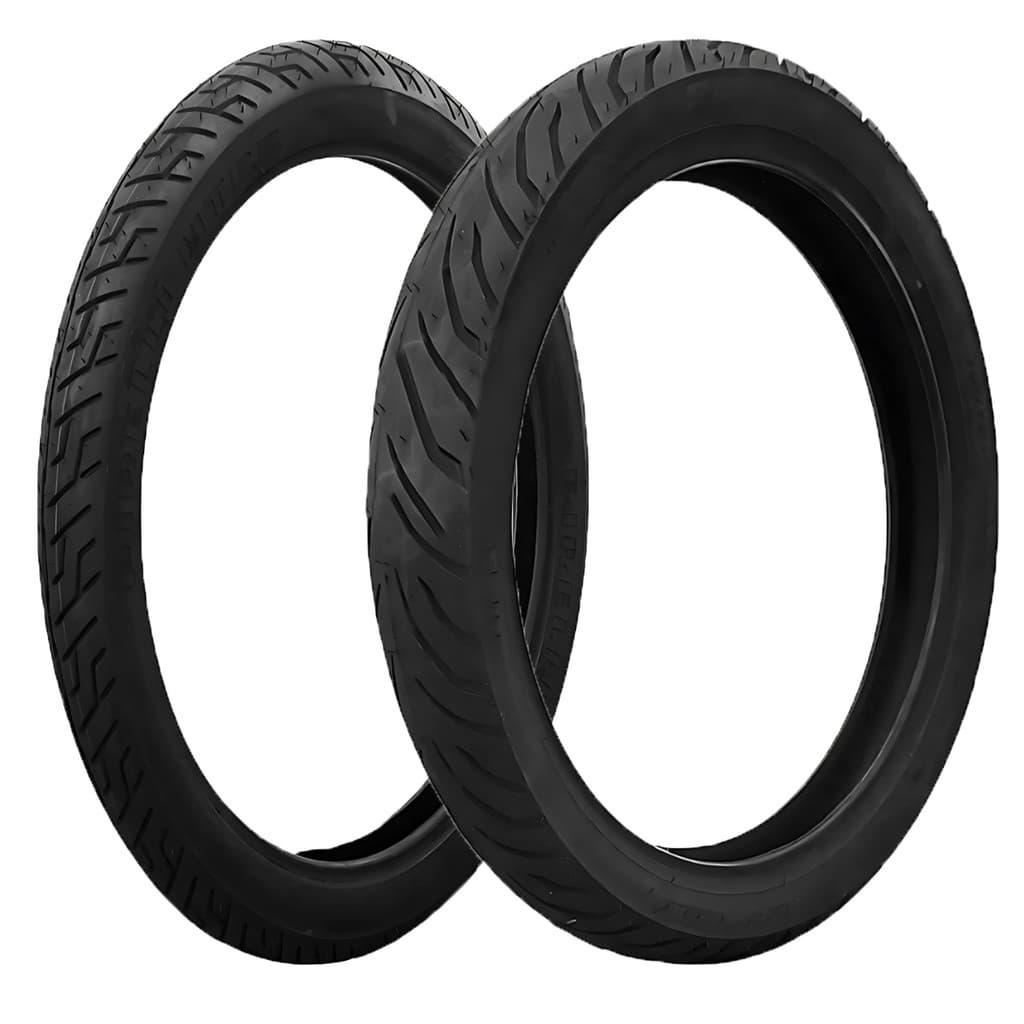Kit Pneu Ybr 125/ Yes 125 275-18 (80-100-18) + 100-80-18 Sem Camara Super City Pirelli