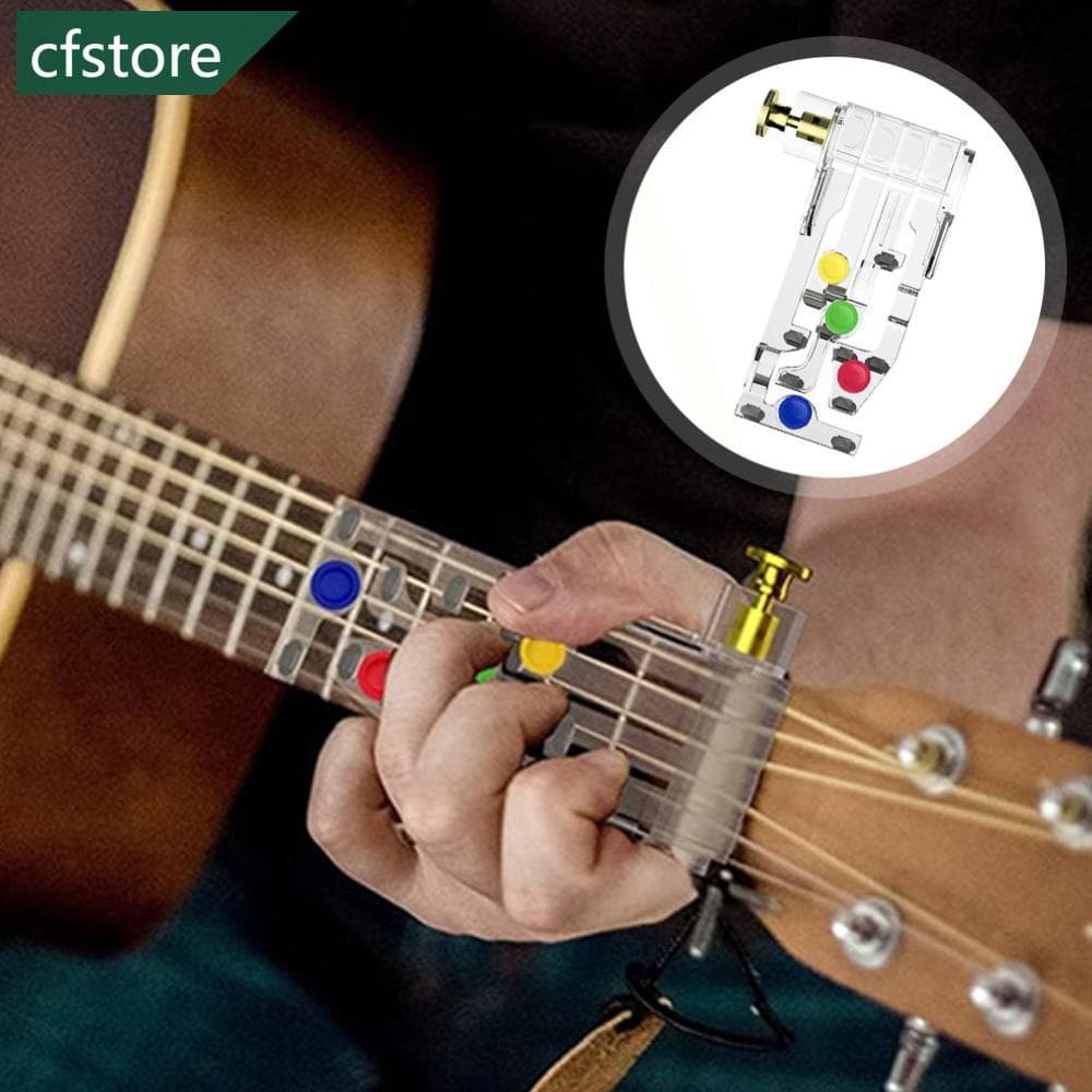 Guitarra Treinador Iniciante Ferramenta De Aprendizagem De Acordes De Dedo À Prova De Dor Acessórios De Prática G2J8
