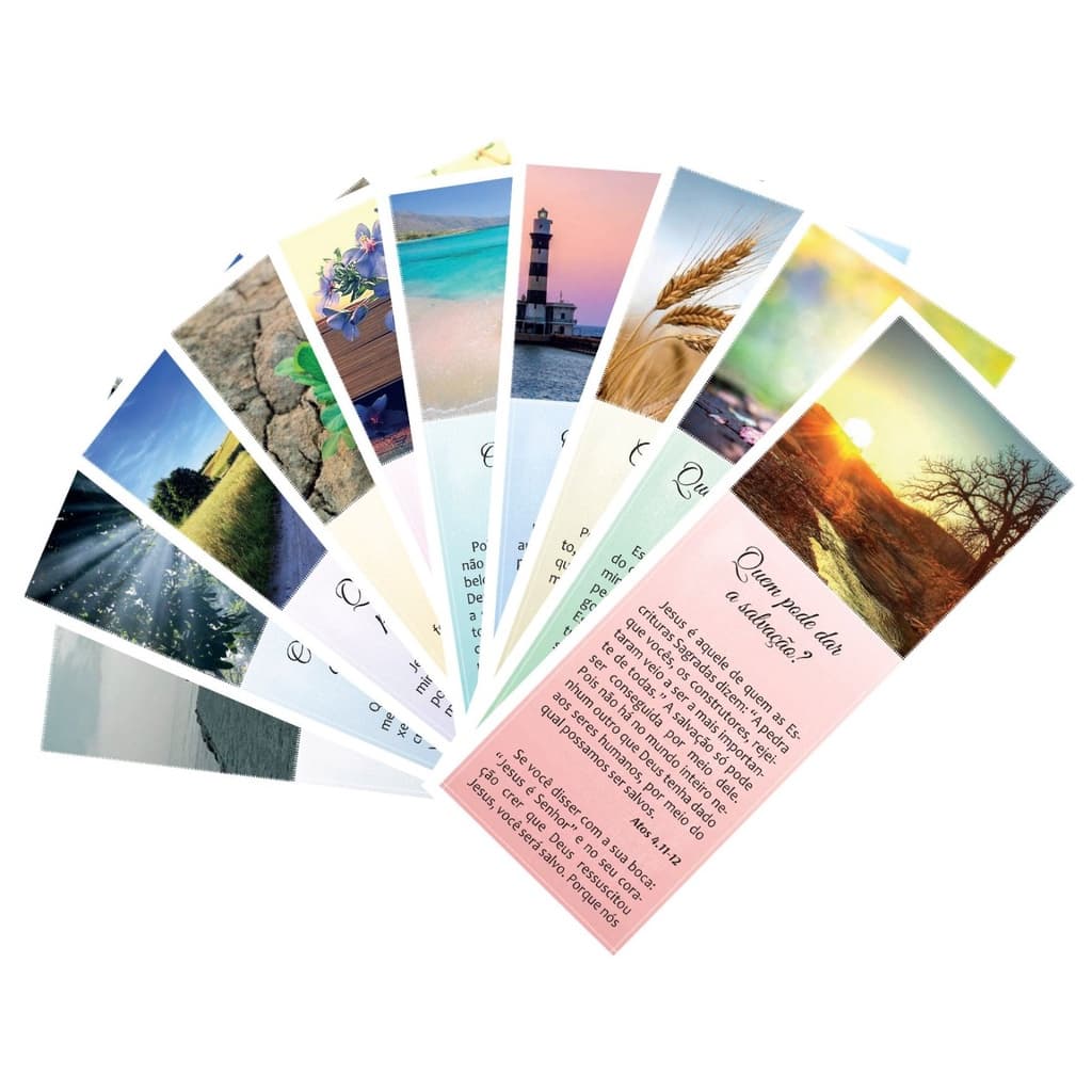 KIT com 10 Pacotes | 1000 Folhetos para Evangelização | Temas Variados