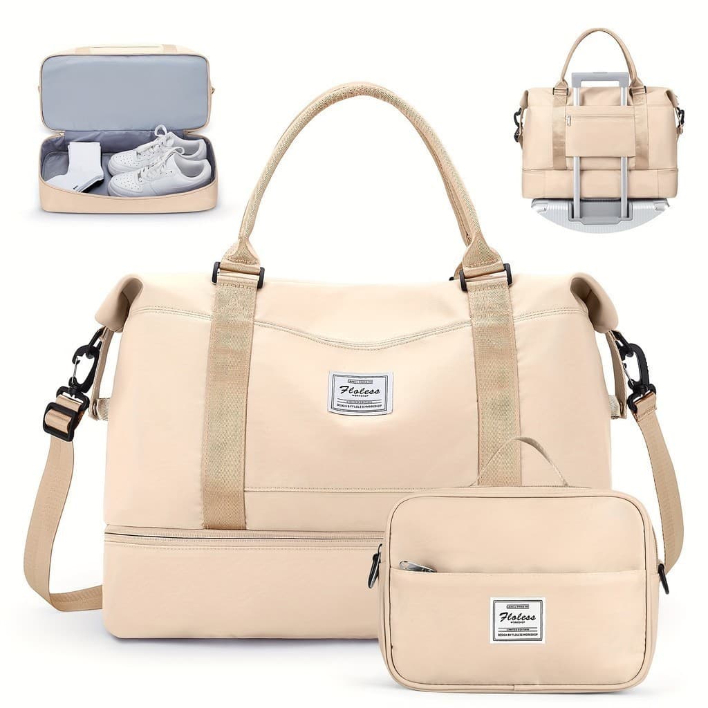 Bolsa Mala Para Viagem Academia Multifuncional De Grande Capacidade De Camada Dupla