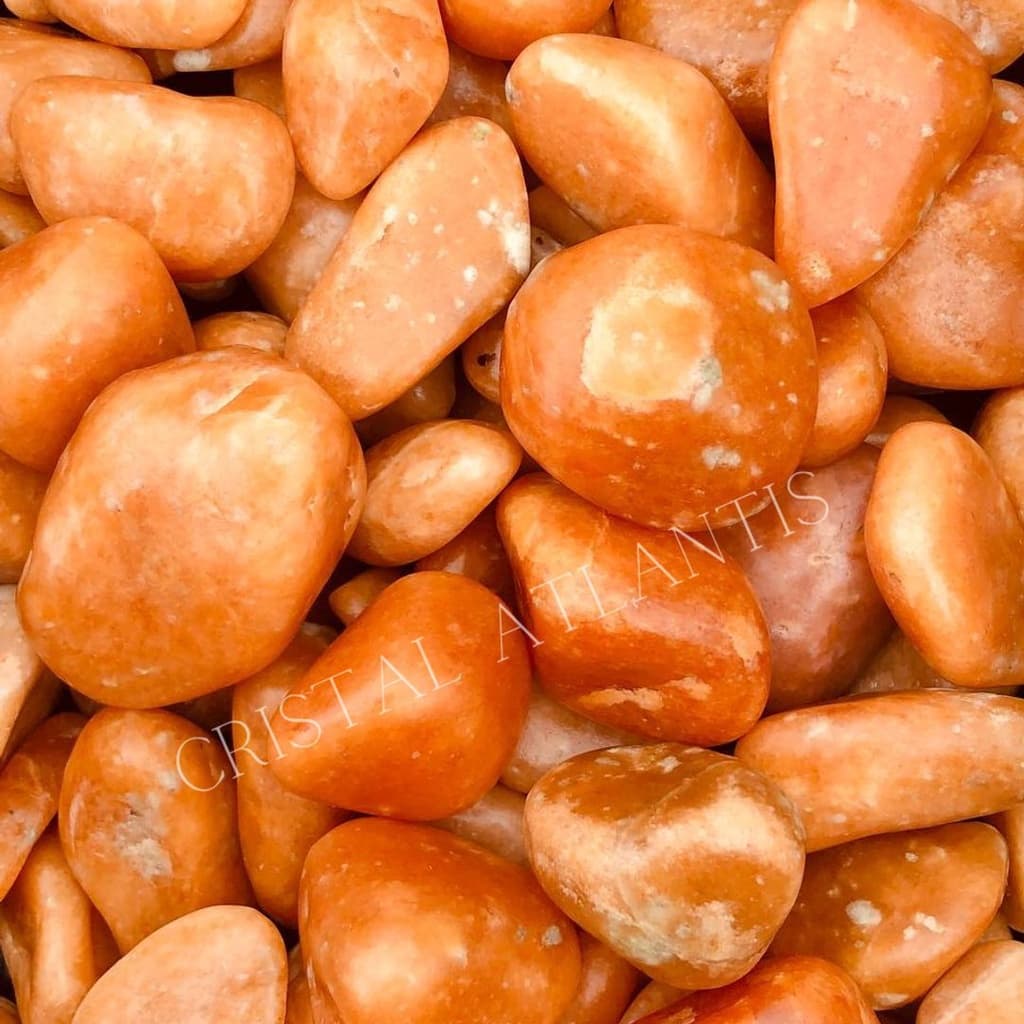 Calcita Laranja Pedra Natural Cristal Rolado