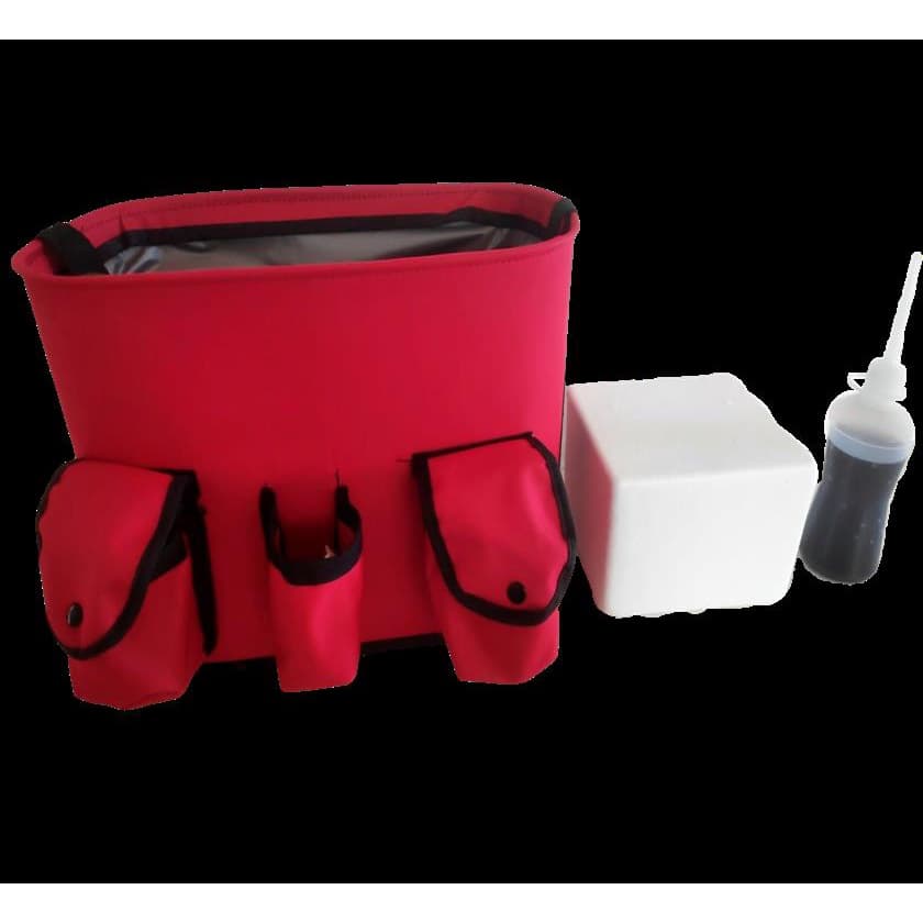 Bolsa Massagem Brasil Gold Grande Balde com bolsos - Equipamento para Futebol entre outros esportes proteção cuidado