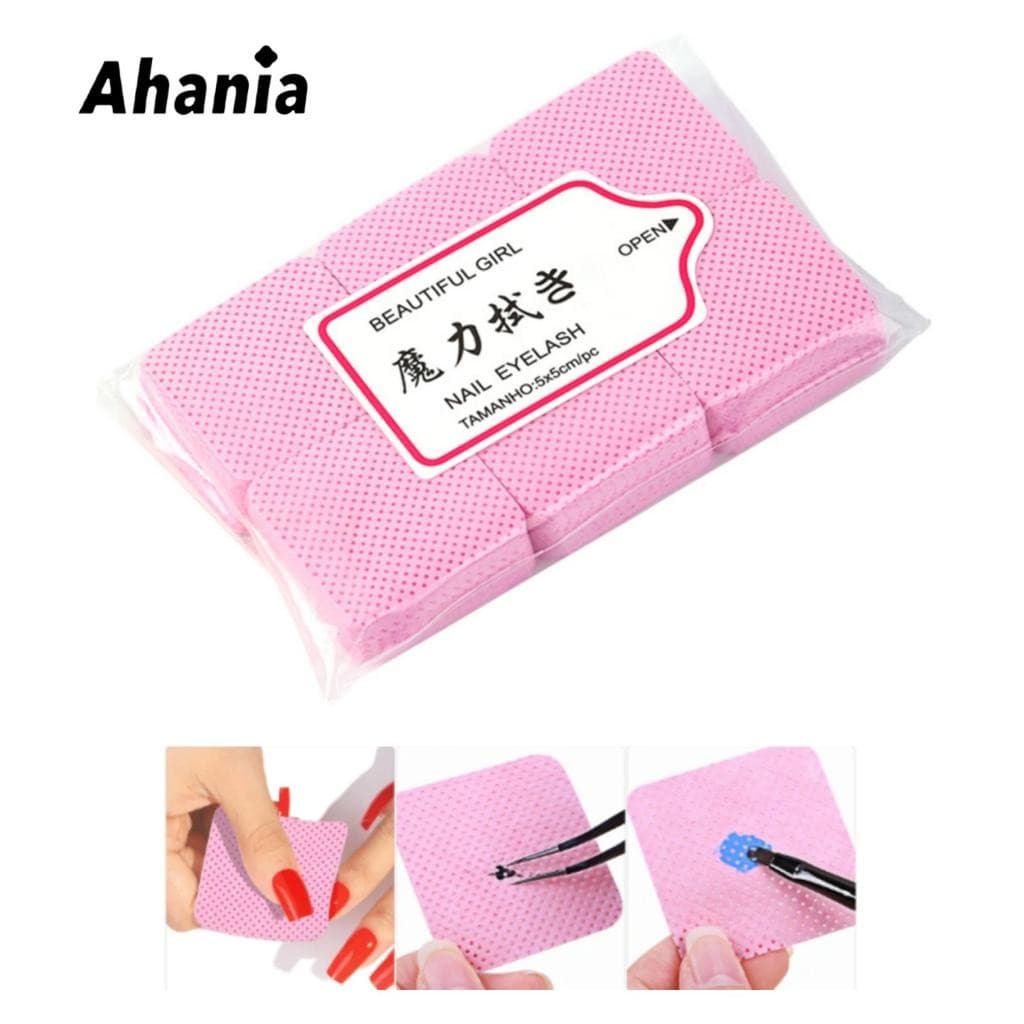 300 PÇS Algodão Prensado Para Limpeza De Unhas, Remoção de Maquiagem,  Limpeza Mágica Anti-Fiapos Formato Quadrado