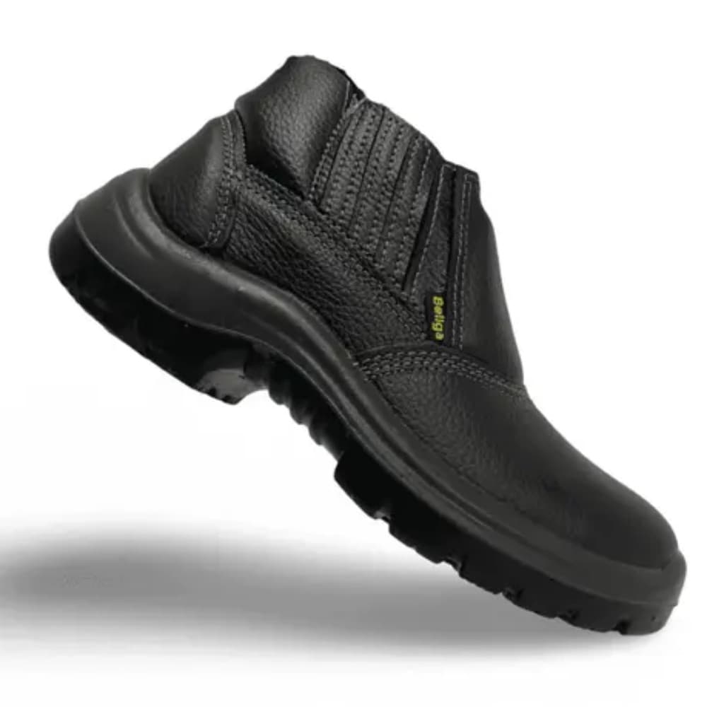 Botina De Segurança Elástico Couro Vaqueta Biqueira Pvc Ca44696 Bellga