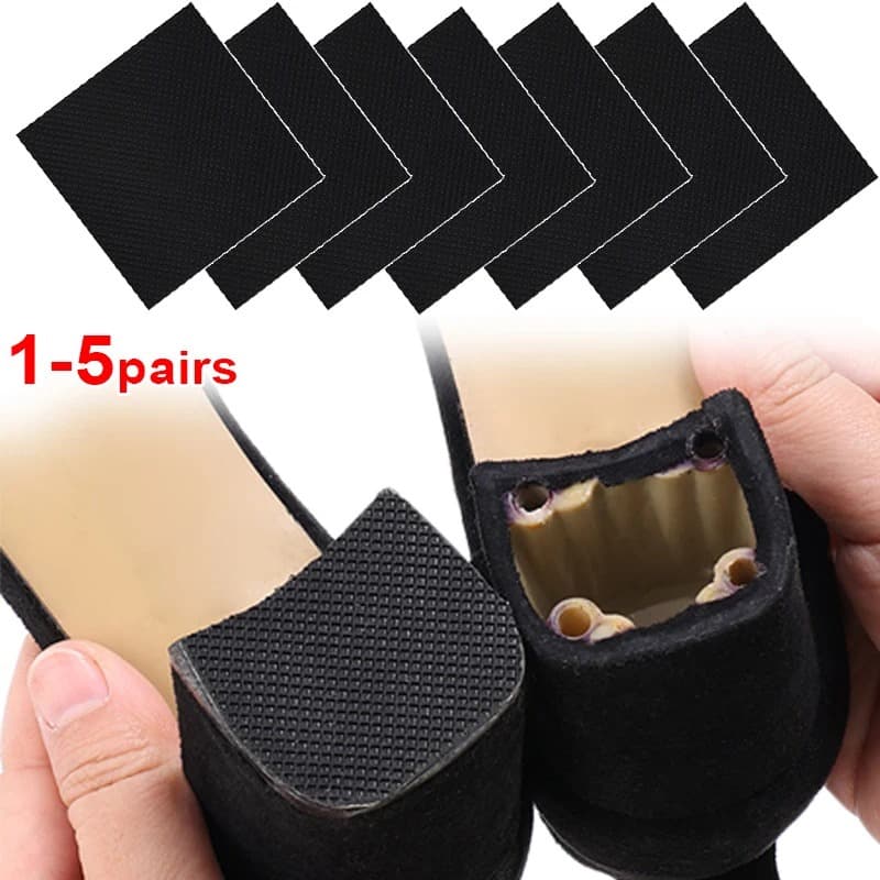 10Pcs Sandálias De Salto Alto Feminino Antiderrapantes Protetor De Sola De Borracha Para O Exterior Reparo Quadrada De Calcanhar Patch Pads De Fundo De Sapato