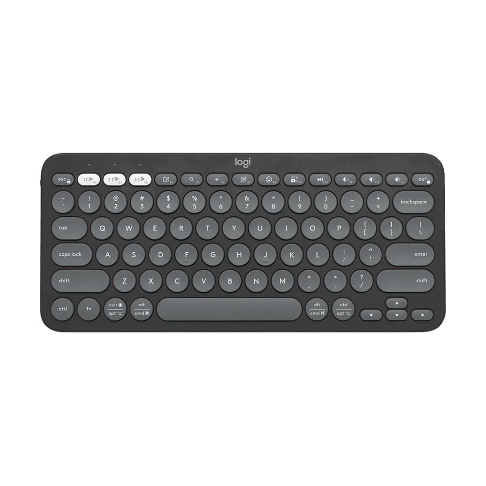 Teclado Sem Fio Logitech Pebble Keys 2 K380s Bluetooth Grafite US -  920-011789
