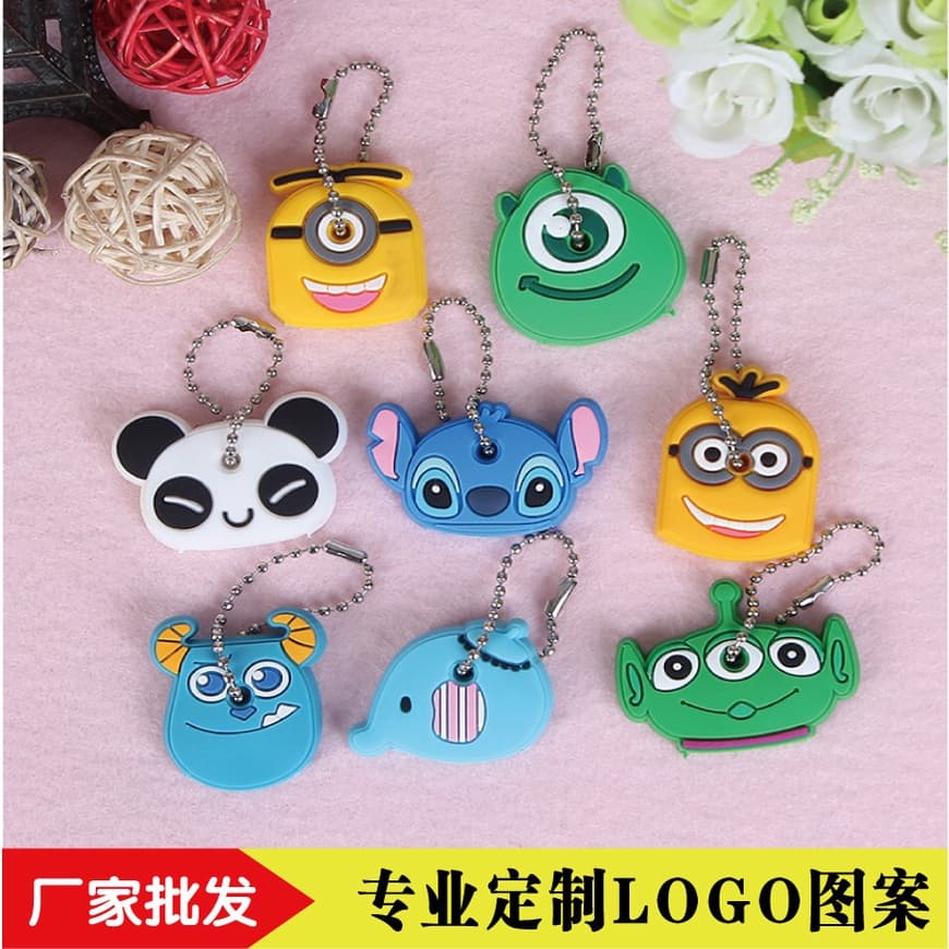 14 reais /4 peças Capa protetora de chave Minnie/ponto/silicone fofa