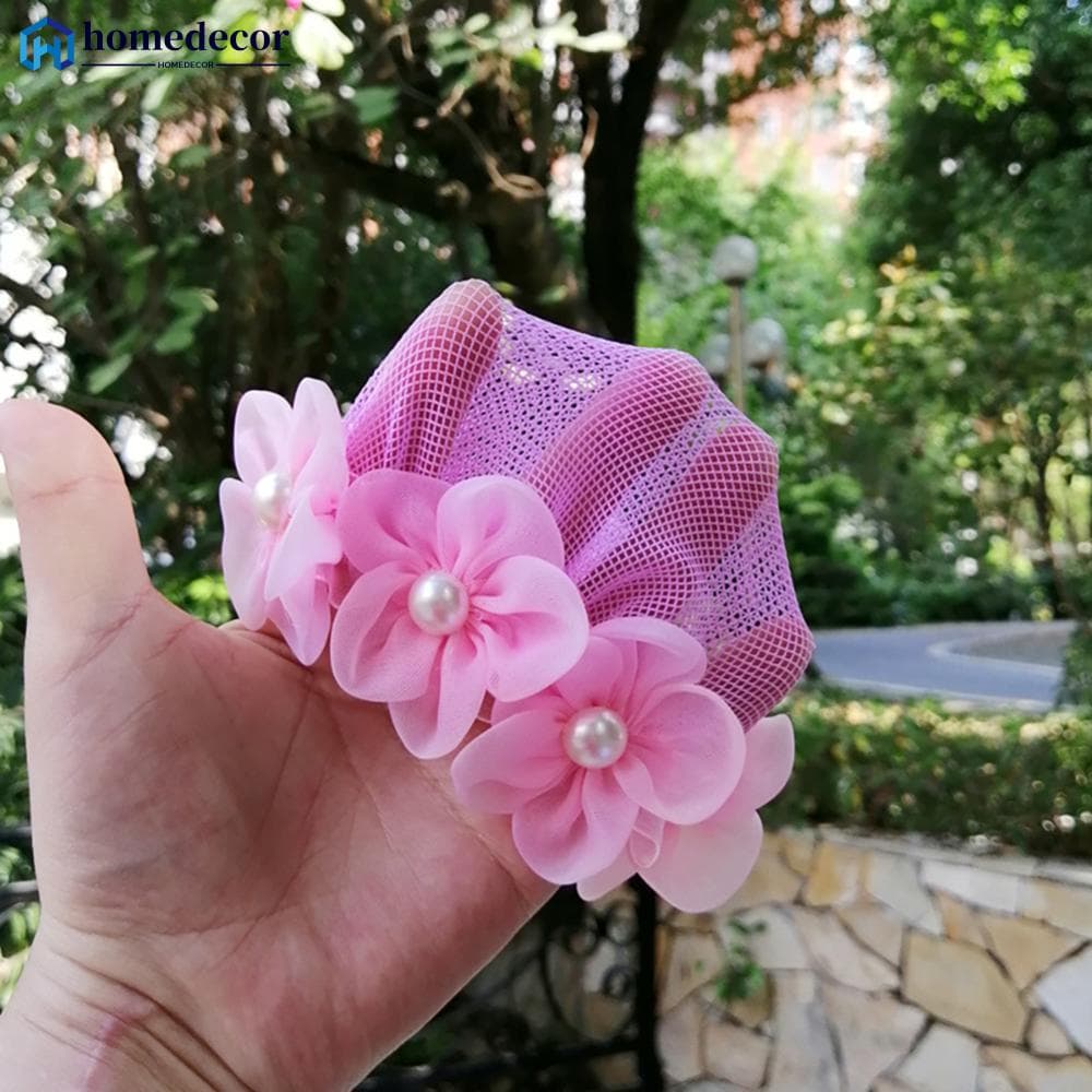 HOMEDECOR Dot Girl Women Bun Cover Snood Hair Net Latin Ballet Dança Crochê Snoods Acessórios De Cabelo F9V5