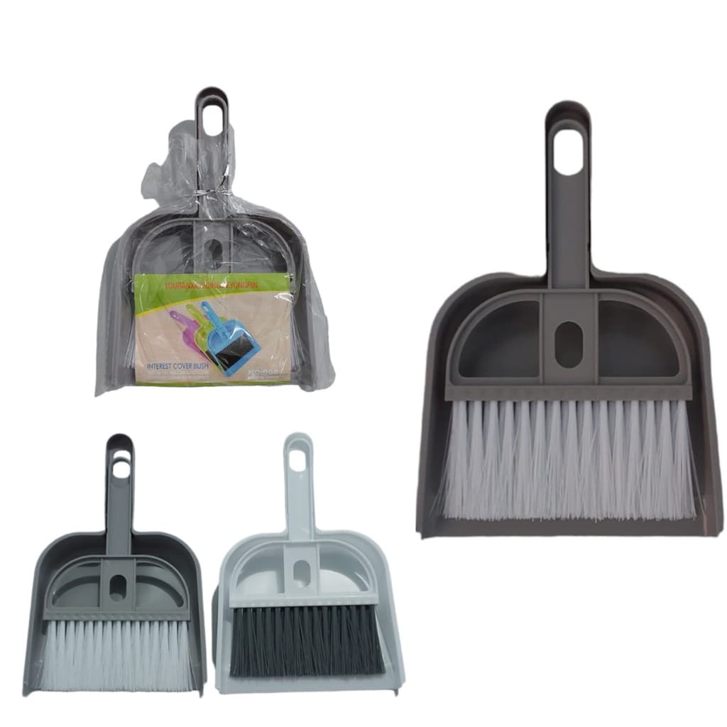 kit Escova Com Pá Para Mesa de Escritório e Pia Funcional