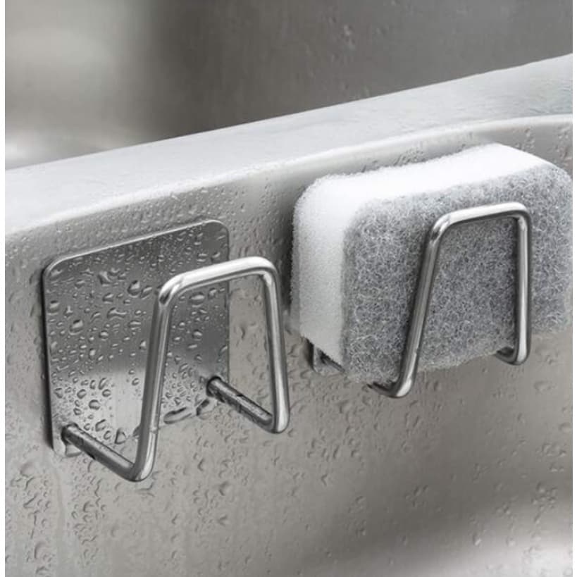 Suporte Para Esponja De Pia Gancho Cozinha Aço Inox Bucha Banheiro Multifuncional Organizador Utensílio