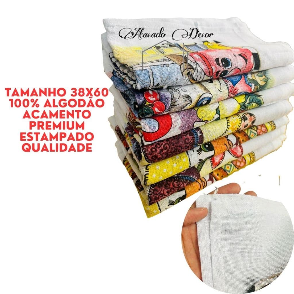 5 Pano de Prato Ibiza Premium 100% algodão Pano De prato de qualidade