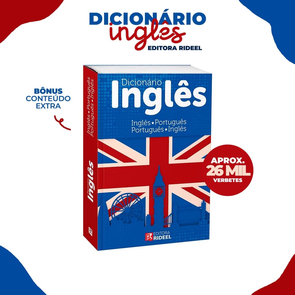 Mini Dicionário Inglês-Português Pequeno Livro de Bolso Língua Inglesa