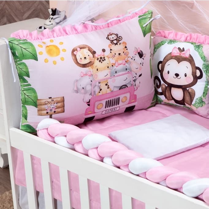 Kit Berço de Menina Menino 12 Peças Padrão Americano