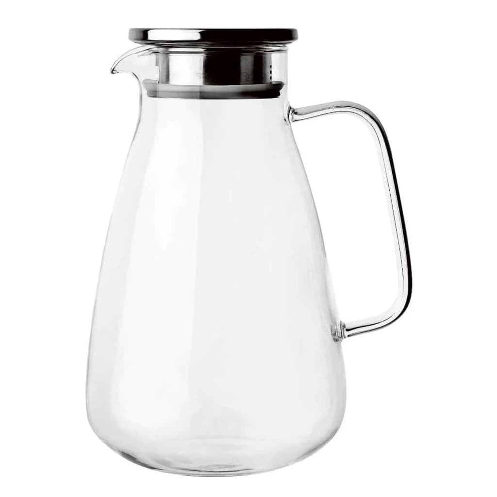 Jarra de vidro borossilicato e tampa de inox 2,2 litros