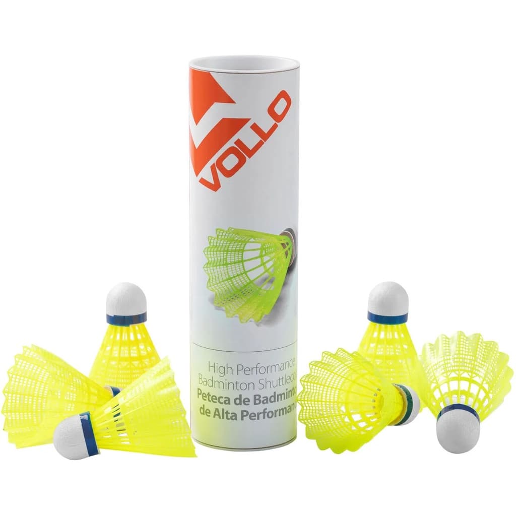 Peteca de Badminton de Nylon 6 unidades Vollo