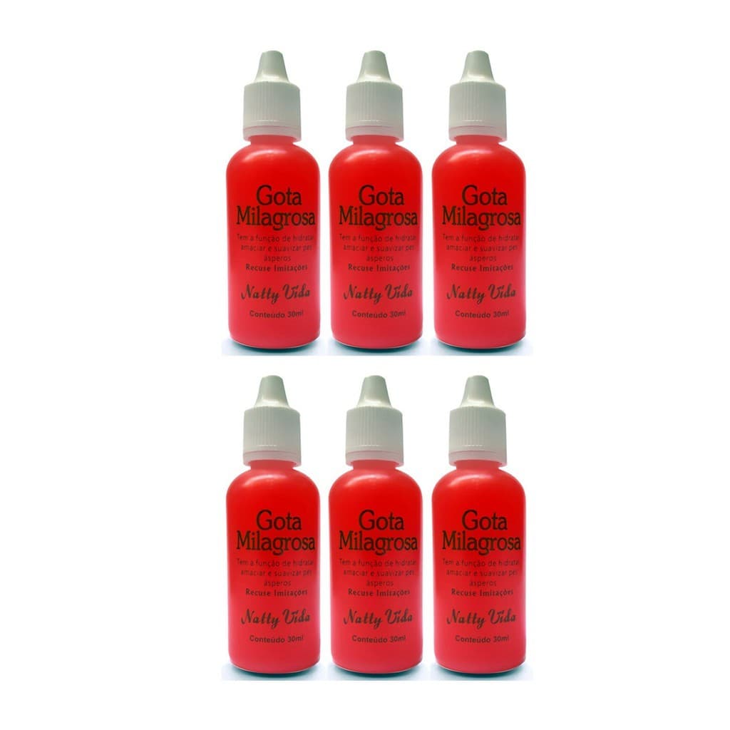 KIT 06 Gota Milagrosa Natty Vida 30ml Para os Pés - Combate Rachadura!