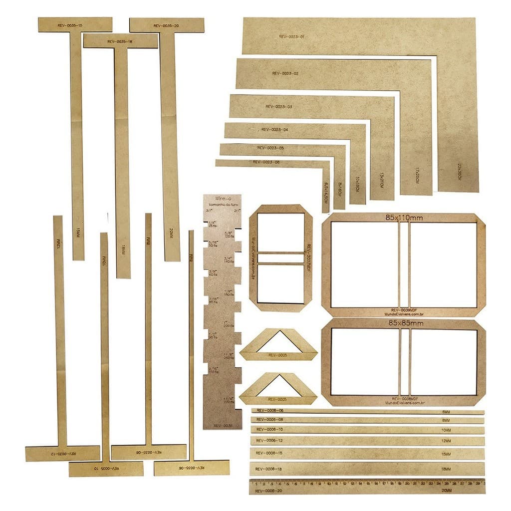 Gabarito Régua Fio Cabelo Esquadro Wire-o Post-it Cartonagem