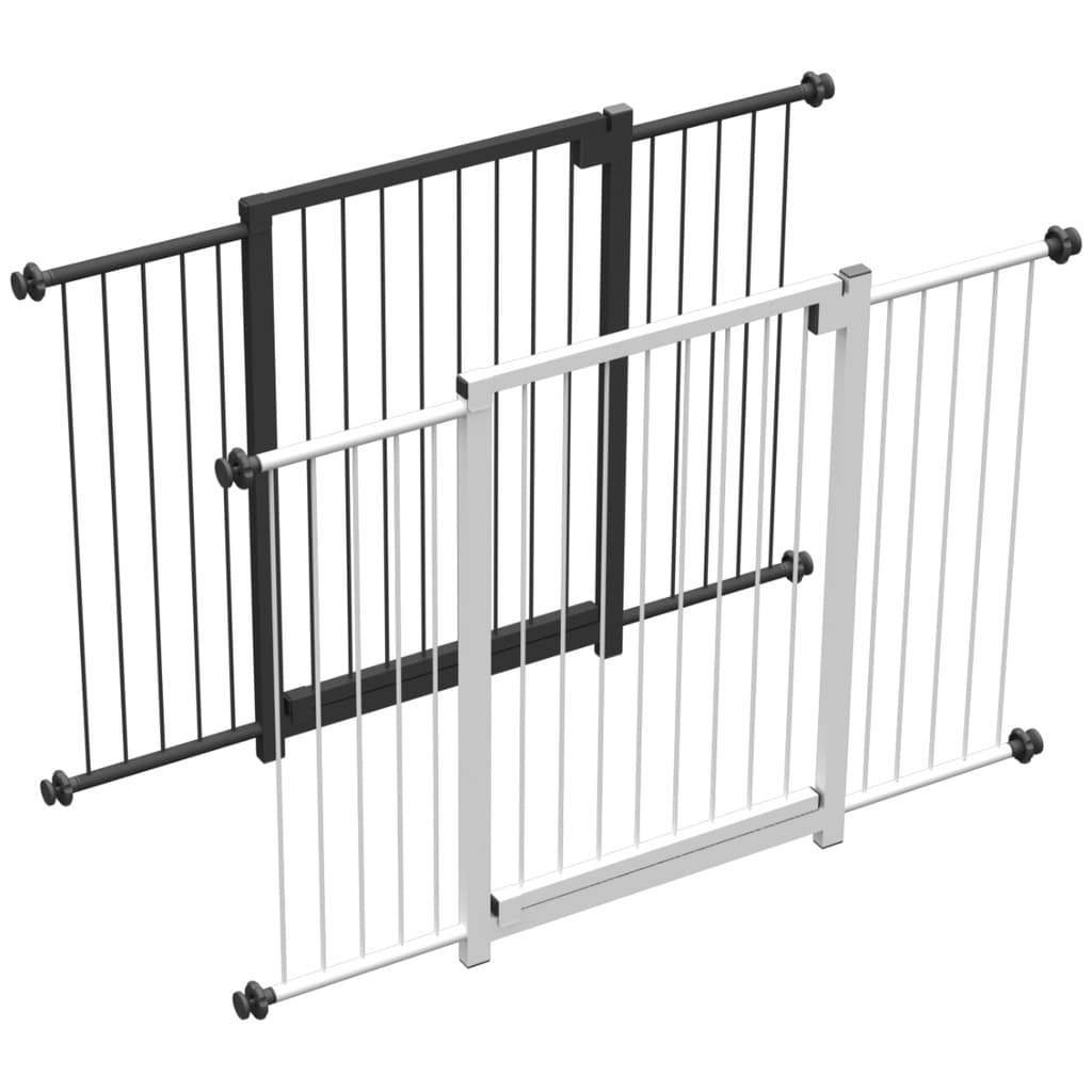 KIT PORTÃOZINHO PET BEBÊ DIVISOR AMBIENTE 68 CM70 CM 90 CM 110 CM 113 CM PRETO OU BRANCO