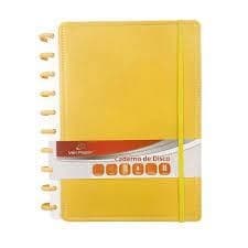 Caderno de Disco Win Paper -  80 Fls - Amarelo