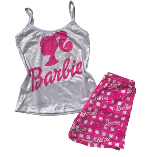 Pijama infantil barbie menina
