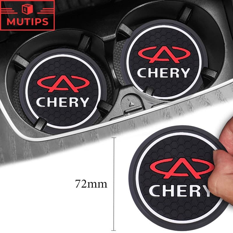 Bases Para Copos De Silicone Carros Chery Carro Protetor De Borracha Antiderrapante De PVC À Prova D'água Tiggo 4 8 7 Pro 5x Omoda 5 TJ-1 Face QQ 2023