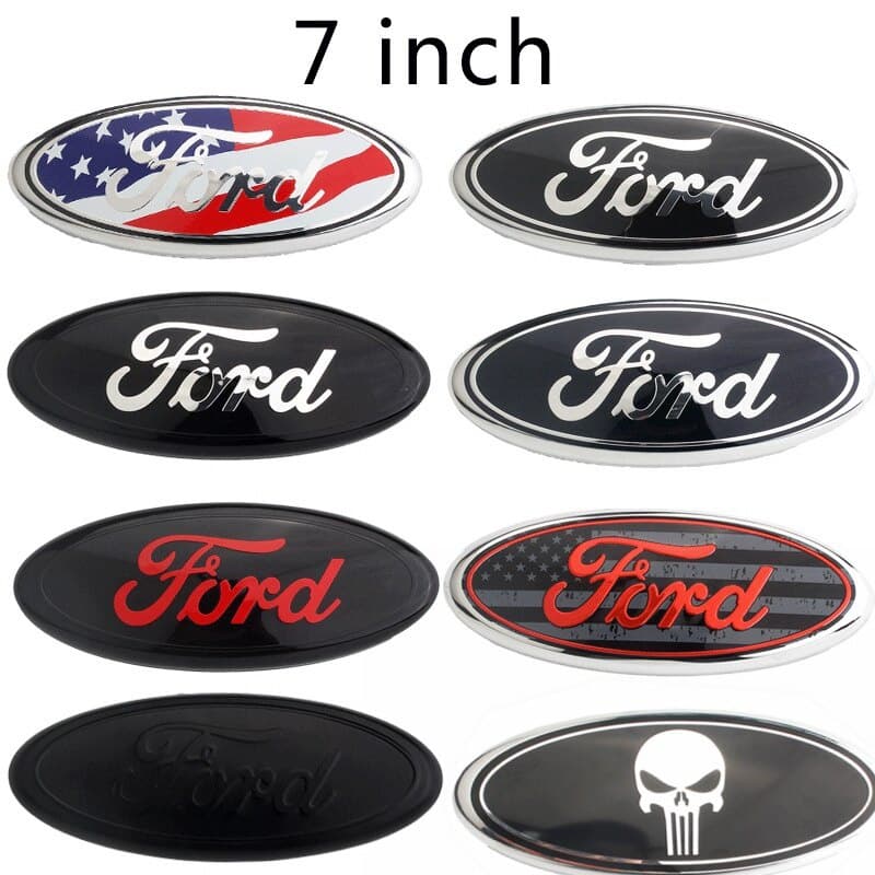 17.5x7cm Emblema Do Porta-Malas Traseiro Logotipo Para Ford F150 F250 Escape Everest Edge Explorer RANGER FOCUS MK3 KUGA