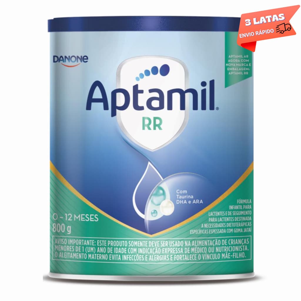 3 Latas - Aptamil RR - Fórmula Infantil Danone -800 Gr