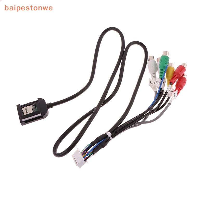 [baipestonwe] 20 P Plug Saída De Rádio Estéreo Para Carro AUX Fio Chicote De Fiação Conector Adaptador Cabo Subwoofer 4G