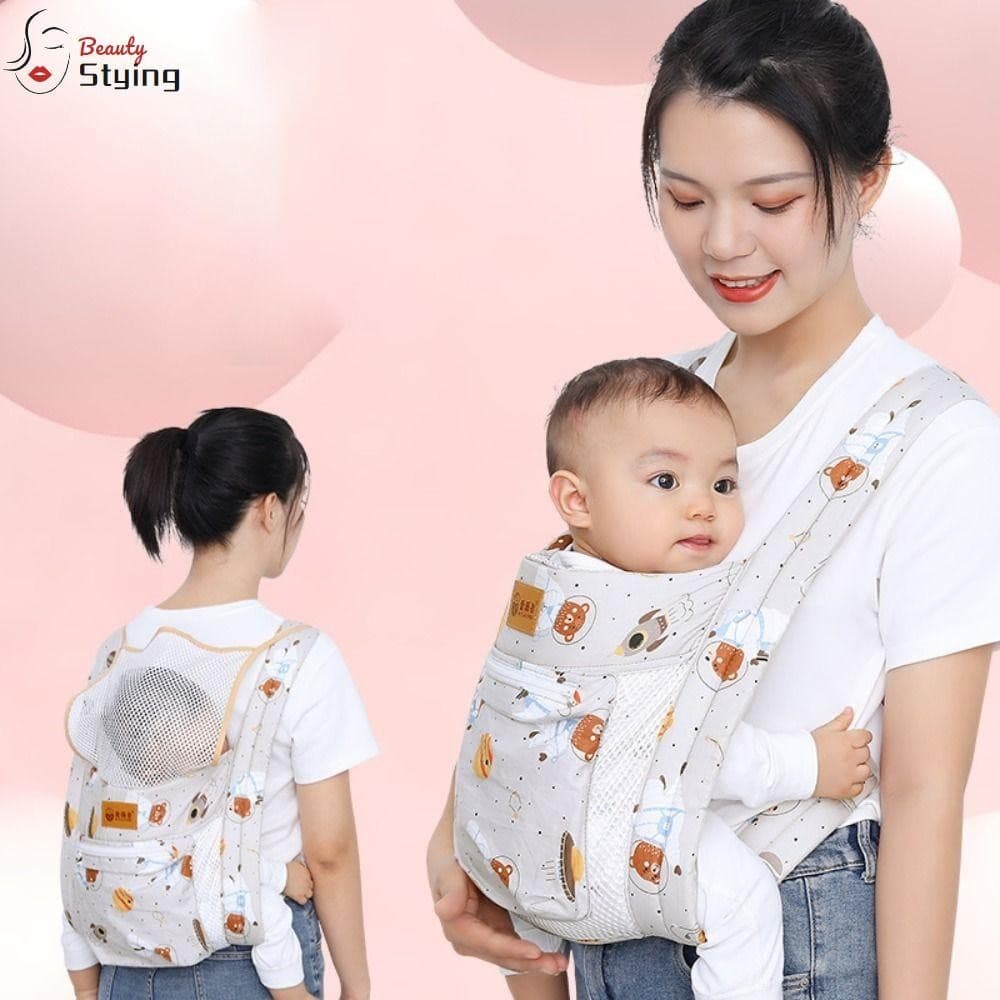 STYLING Baby Sling Wrap , Suspensórios Infantis Que Economizam Trabalho , Mochila De Viagem Respirável Para Recém-Nascid
