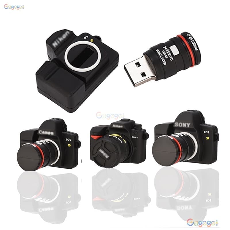 Modelos De Câmera Pen Drive 128GB 1TB 2TB Silicone Estéreo USB 1GB 8GB 16GB 32GB 64GB 3