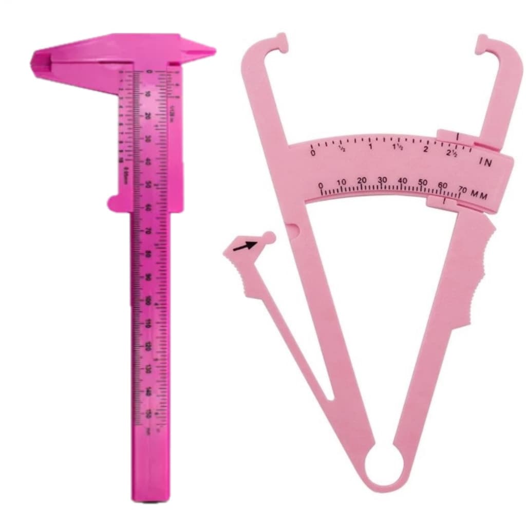 Kit Profissional de Adipômetro e Paquímetro Me,Medição de Gordura para Saúde (S017)