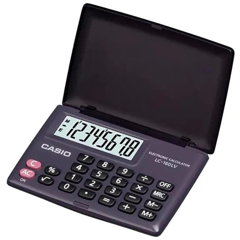 Calculadora Bolso Casio Lc160lvbk Preta