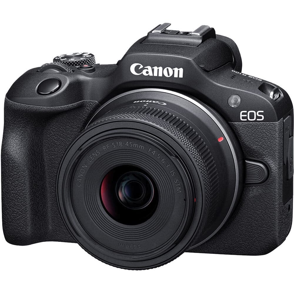 Câmera Canon EOS R100 Mirrorless 4k com Lente RF-S 18-45mm IS STM