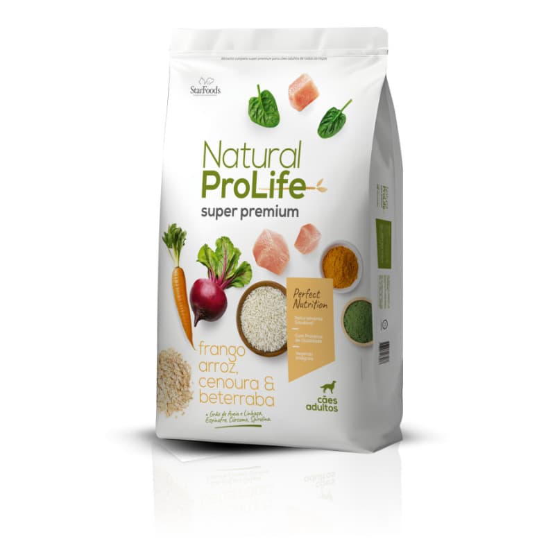Ração Natural Pro Life Cães Adultos Super Premium 15 kg