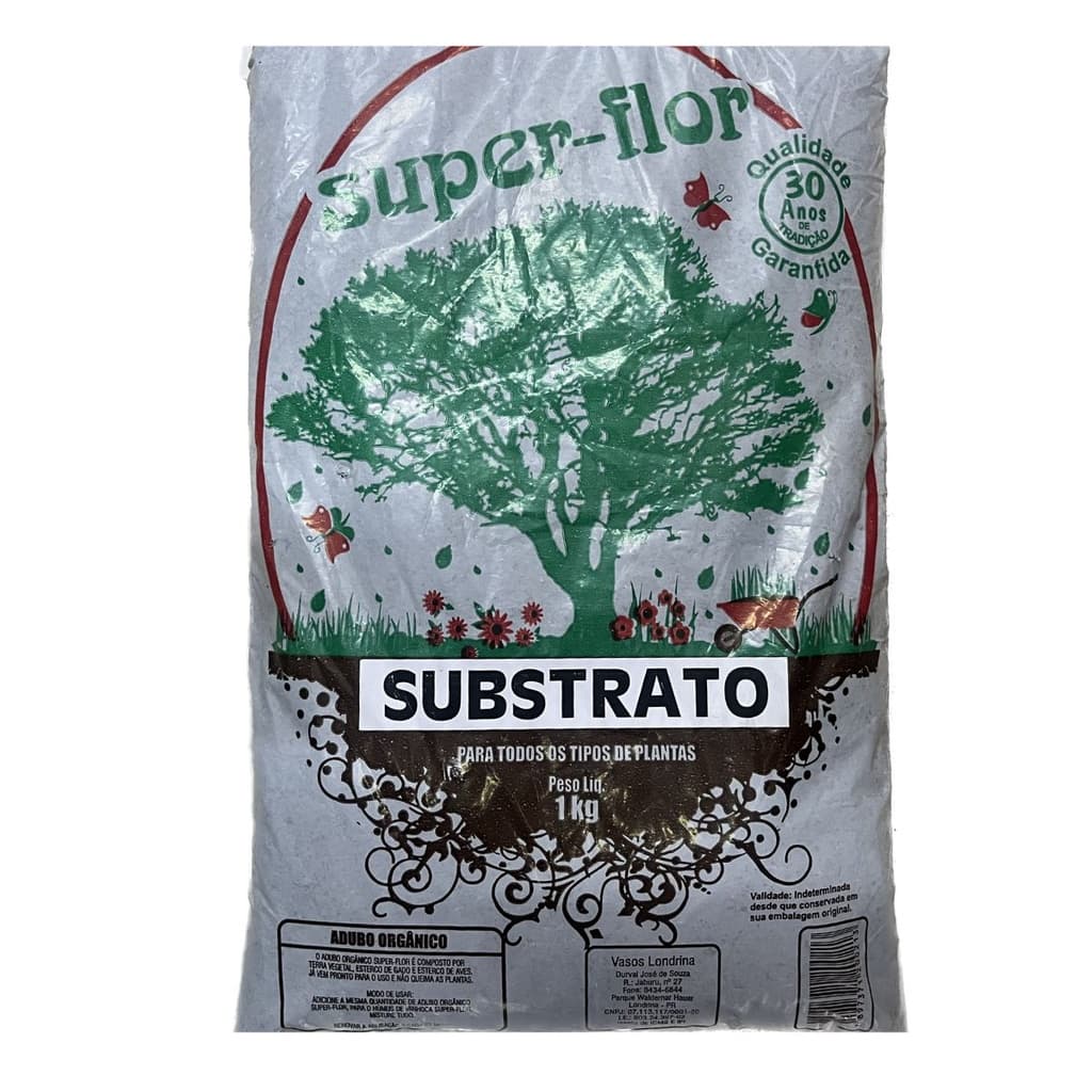 Substrato para Todos os tipos de Plantas Super-Flor (MÁX 30KG POR COMPRA)
