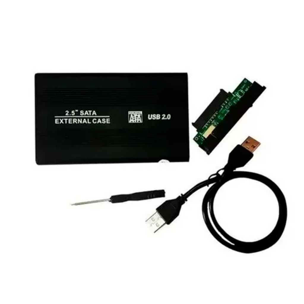 Case Hd Externo 1tb Sata 2.5 Usb 2.0 Gaveta Slim Pc Notebook