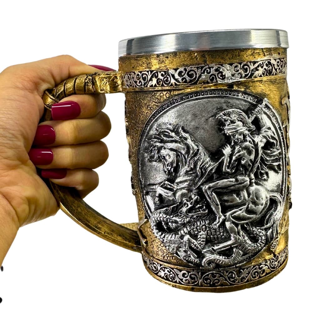 Copo Caneca Chopp Cerveja Guerreiro São Jorge 500 ML