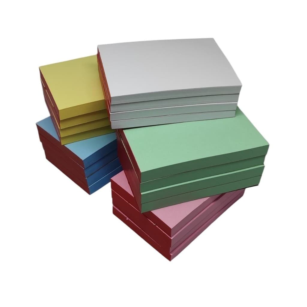 Kit 30 Blocos 7x10cm com 100 folhas rascunho anotações comanda rabisco mercado padaria