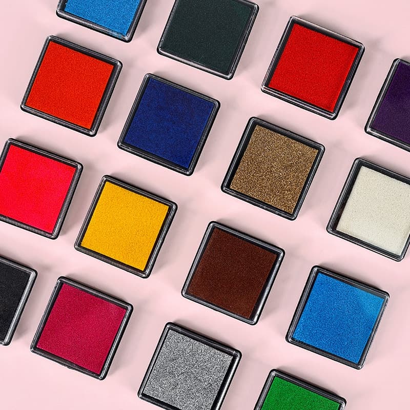 4x4cm Puzzle Infantil Pintura Com Dedo Carimbo De Tinta 20 Cores Suprimentos Estudantis