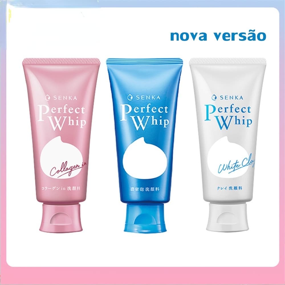 Senka Perfect Whip Collagen Sabonete facial Espuma De Limpeza Colágeno Foam 120g
