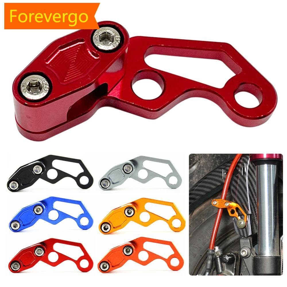 forevergo Universal CNC Clip De Freio De Motocicleta Mangueira De Óleo Modificado Liga De Alumínio T4Z4