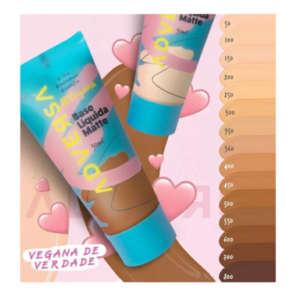 Base Líquida Matte Oil Free Adversa - Escolha Seu Tom