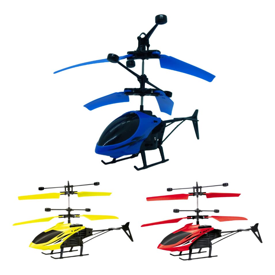 Helicóptero Voador Com Sensor De Movimento Indução Aircraft Interativo