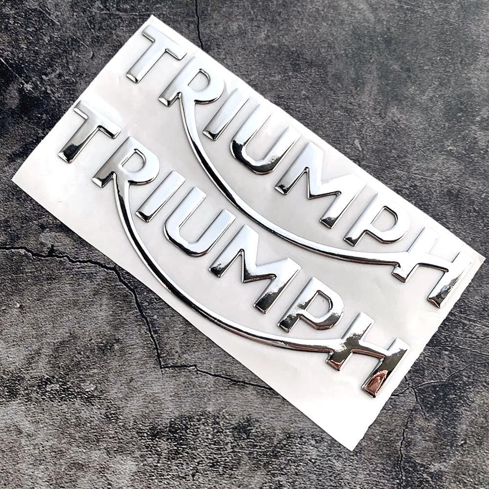 Autocolante Com O Logotipo Da Motocicleta 3D Triumph Motor À Prova D'água Emblema Para Bicicleta